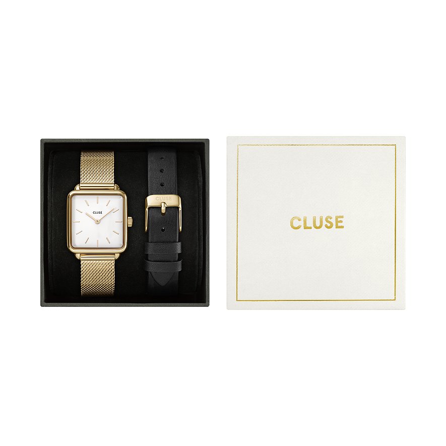 Cluse Uhren-Set inkl. Wechselarmband La Tétragone CG10318