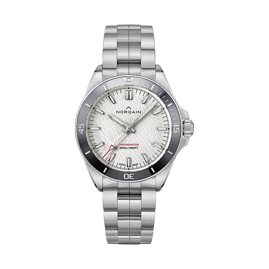 Norqain Unisexuhr Adventure Neverest NN1001SC3CA/GL101/150SS, Unisex, Edelstahl, Edelstahl, Armband: Edelstahl, Automatik, analog