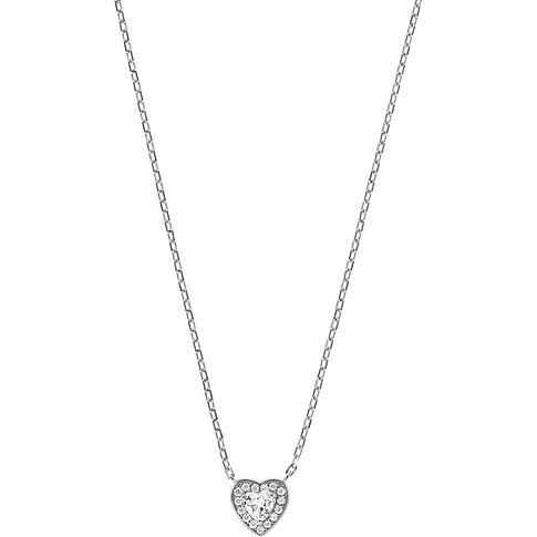 FAVS halskæde af 925 sterling sølv med et zirkonia hjertevedhæng.