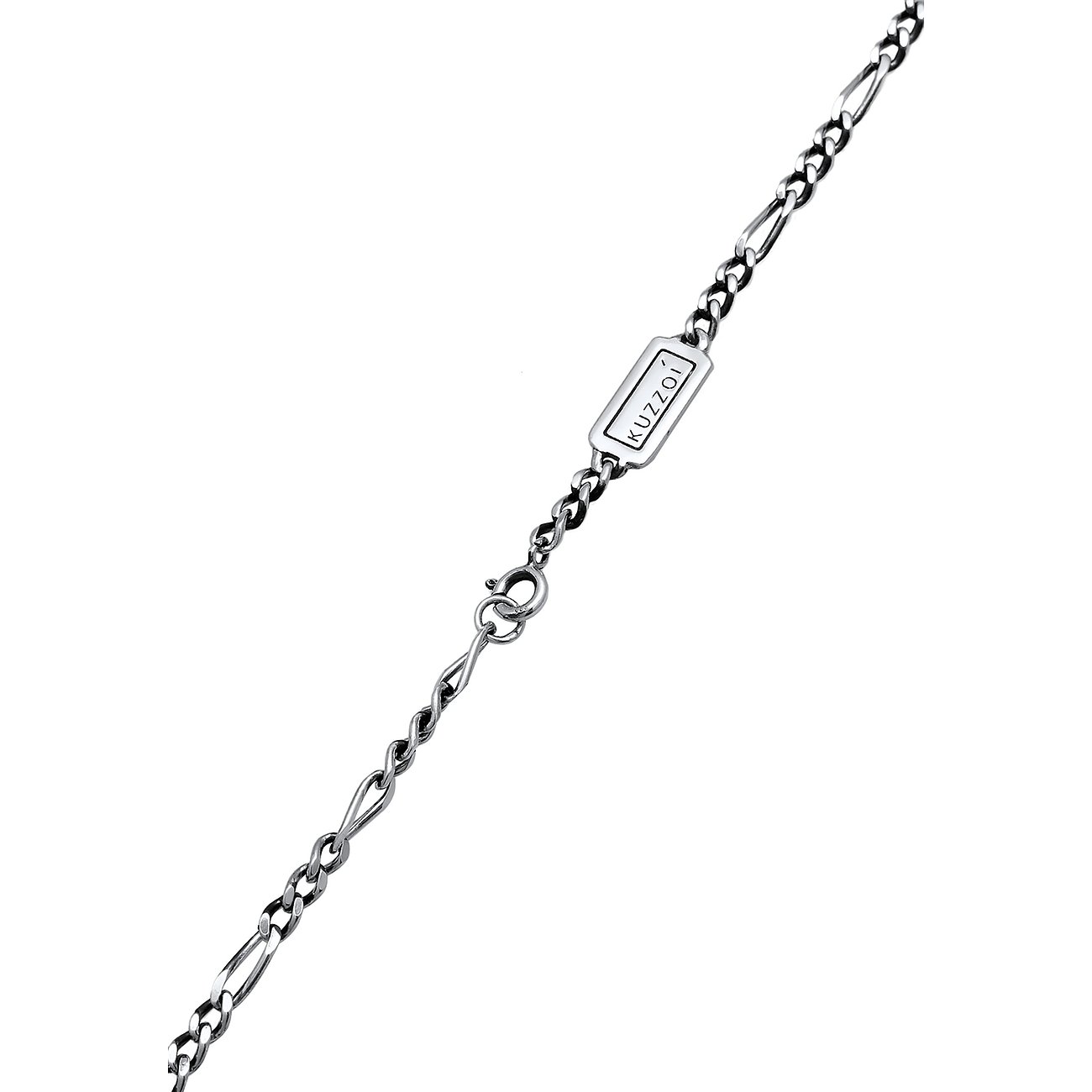 Kuzzoi Halsschmuck aus glänzendem 925er Silber. Eine fein gearbeitete Kette mit einem Markenetikett.