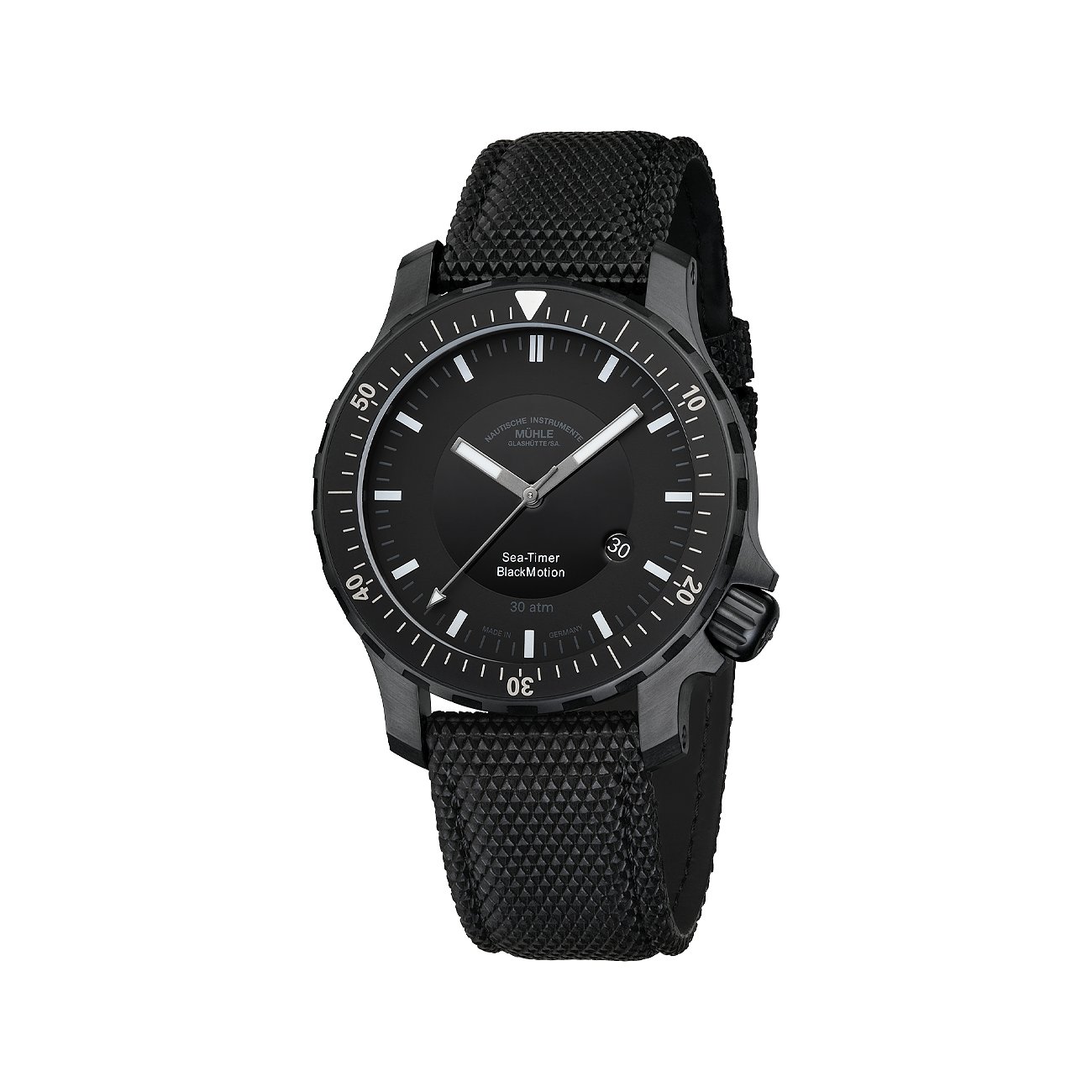 Mühle-Glashütte Herrenuhr Sea-Timer Blackmotion M1-41-83 NB