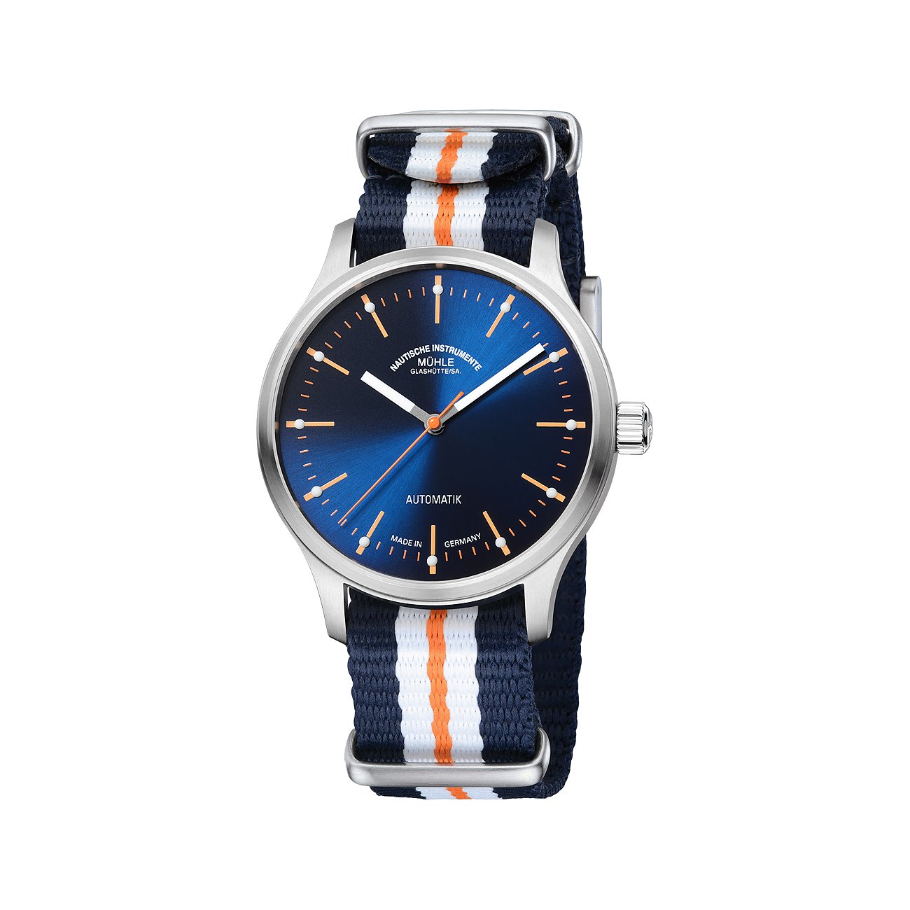 Mühle-Glashütte Unisexuhr Panova Blau M1-40-72 NB