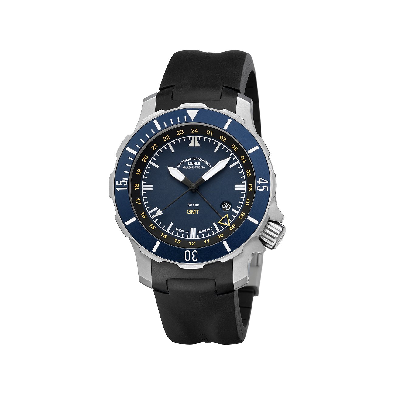Mühle-Glashütte Herrenuhr Einsatzuhren Seebataillon GMT M1-28-62 KB