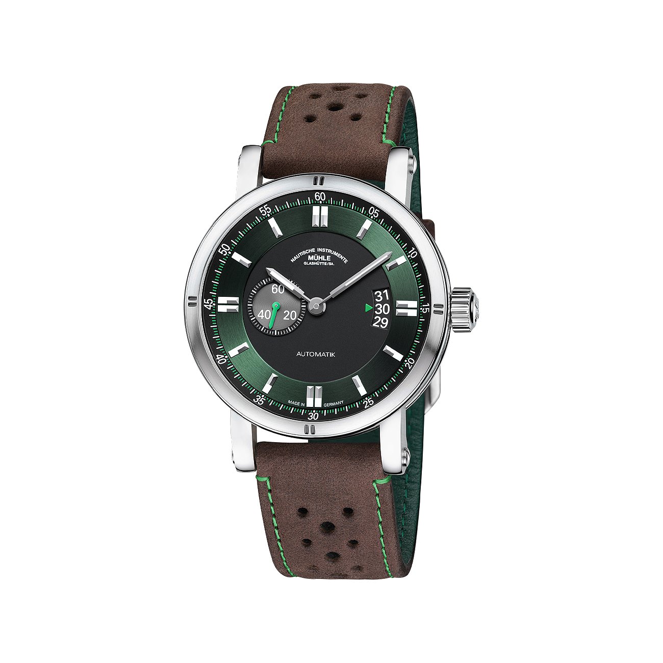 Mühle-Glashütte Herrenuhr Teutonia Sport II Racing Green M1-29-74 LB-B
