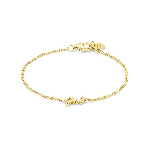 CHRIST X YOU Armband aus konfiguriertem Material mit Schriftzug.