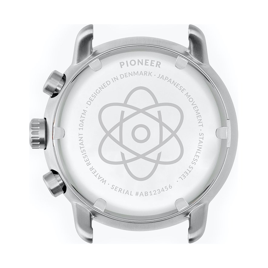 Nordgreen Montre pour hommes Pioneer PI42SILEBRBS