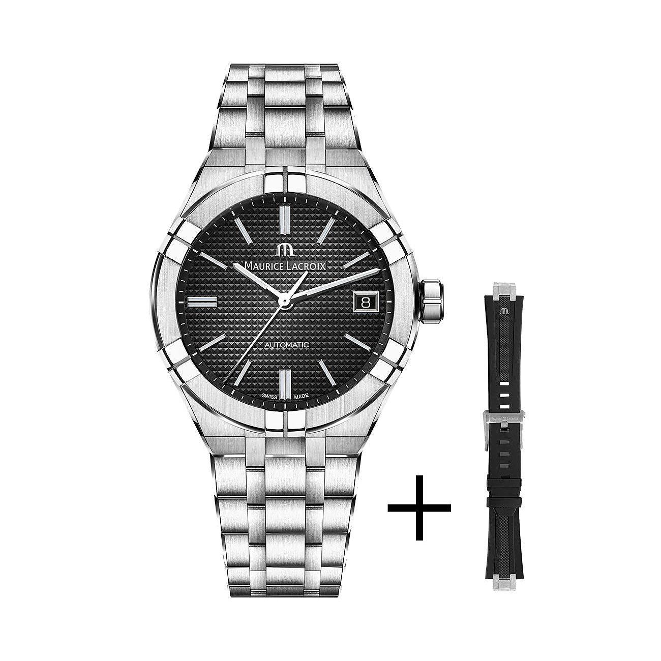Maurice Lacroix Uhren-Set inkl. Wechselarmband Date AI6007-SS00F-330-A