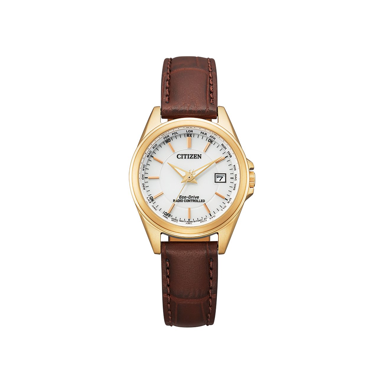 Citizen Damenuhr Leder Sport Eco Drive EC1183-16A
