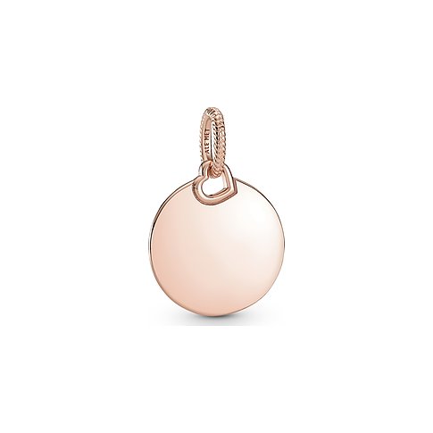 Pandora Anhänger aus rosévergoldetem Metall mit Herz-Detail.