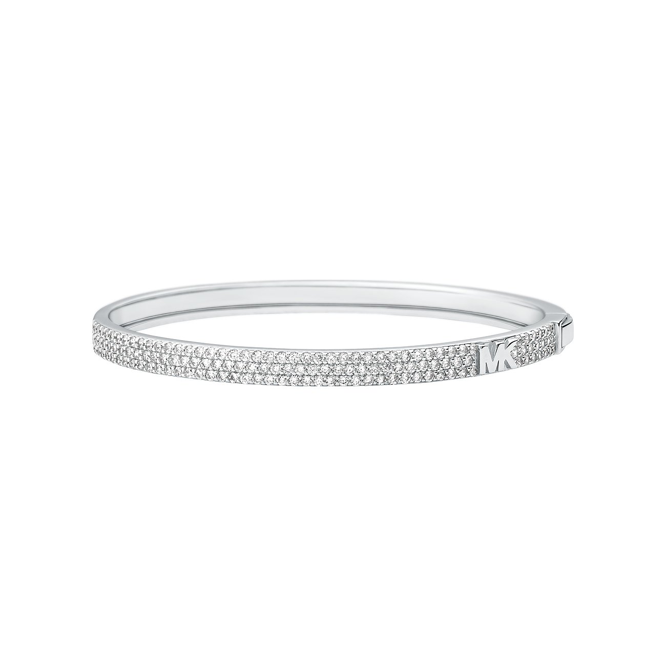 Michael Kors Armreif aus 925er Silber mit Zirkonia, Nahaufnahme-Ansicht des eleganten Designs.