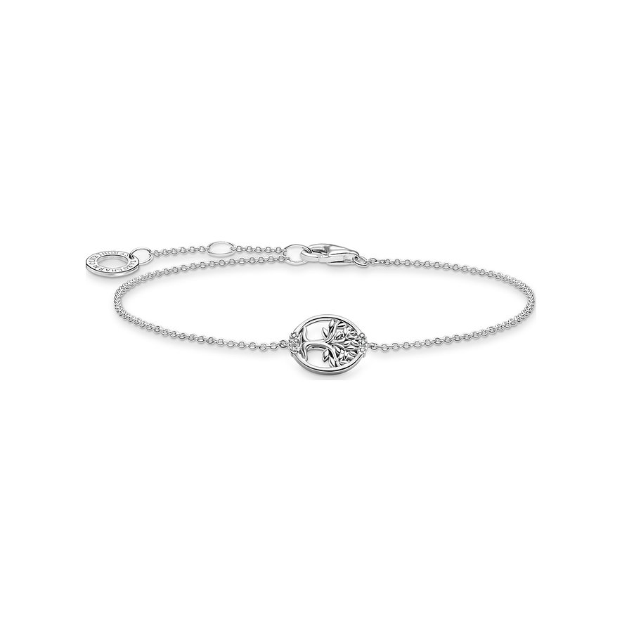 THOMAS SABO Bracciale Onda Con Zirconi In Argento 925 Riciclato