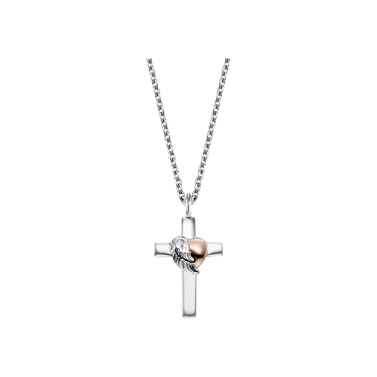 Engelsrufer Kette ERN-CROSSHEART-BIR