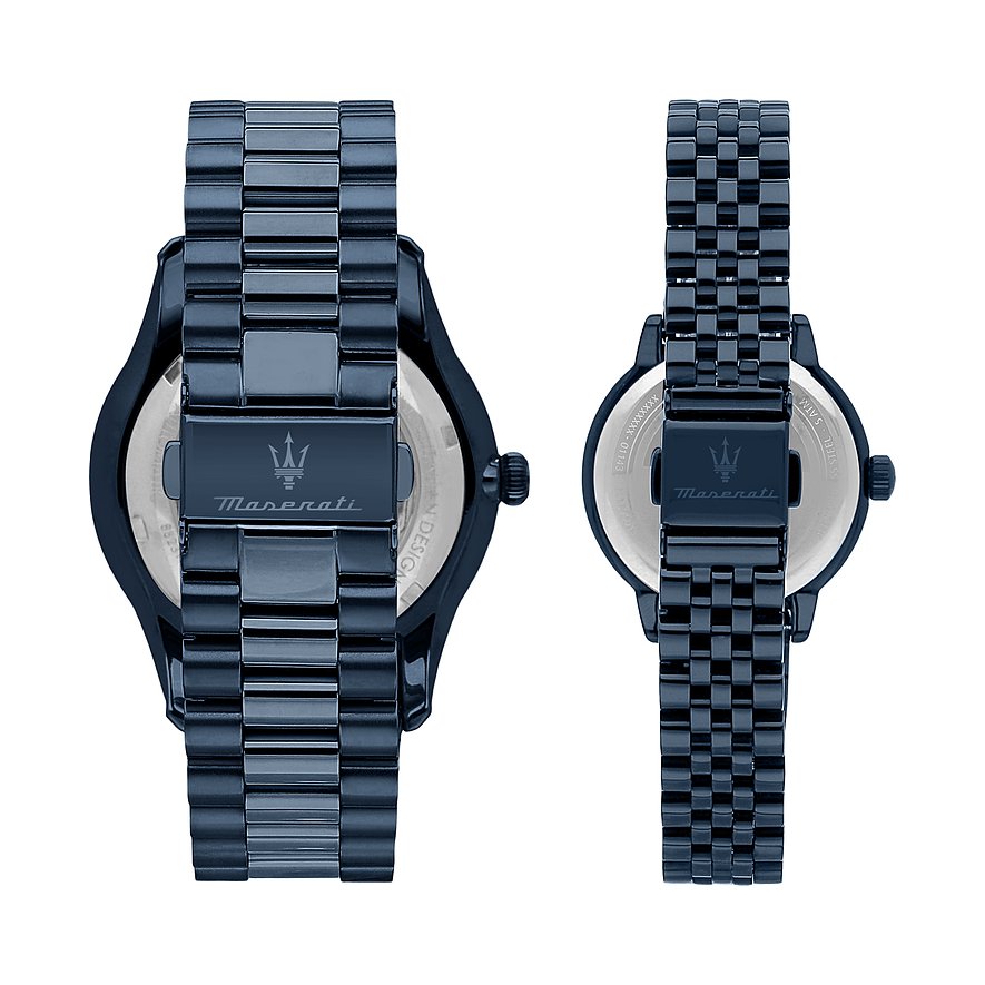 Maserati Uhren-Set Solar Blue R8853149002