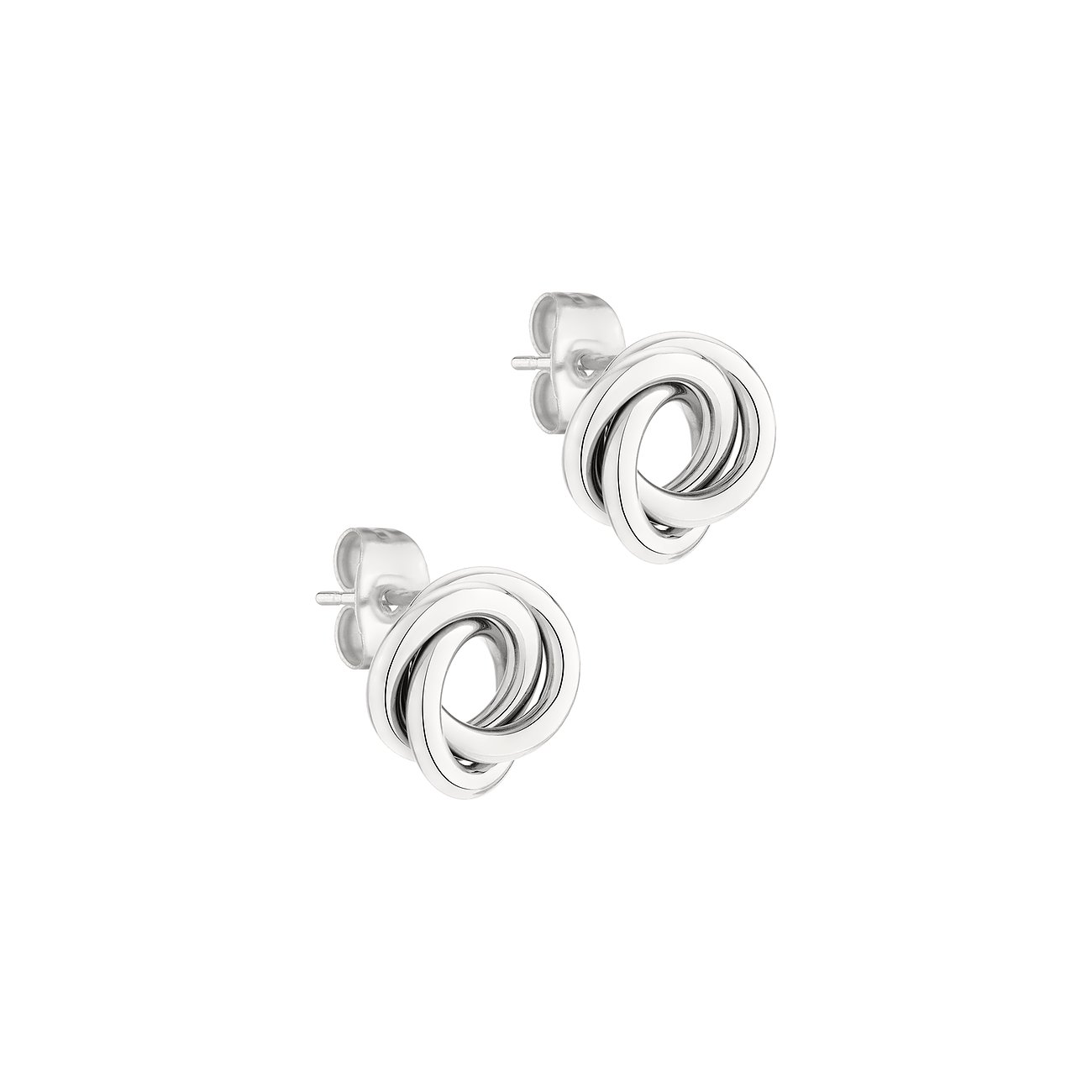 Liebeskind Ohrstecker aus Edelstahl mit verdrehtem Design.