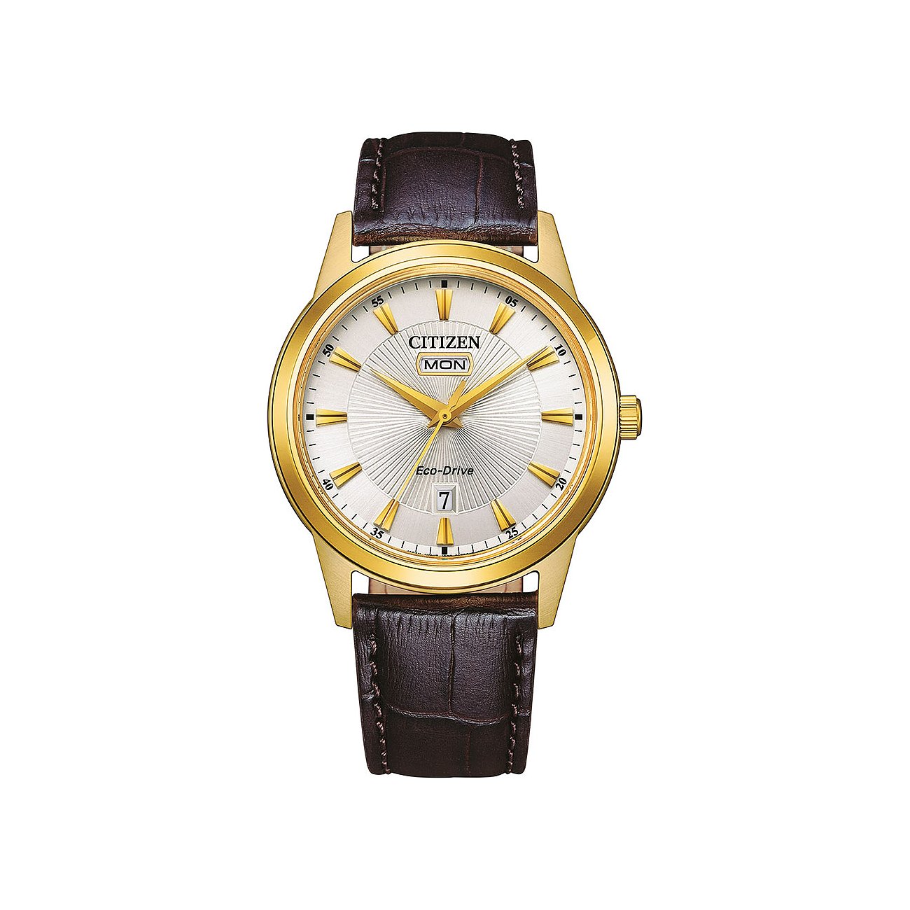 Citizen Herrenuhr Leder Sport Eco Drive AW0102-13AE