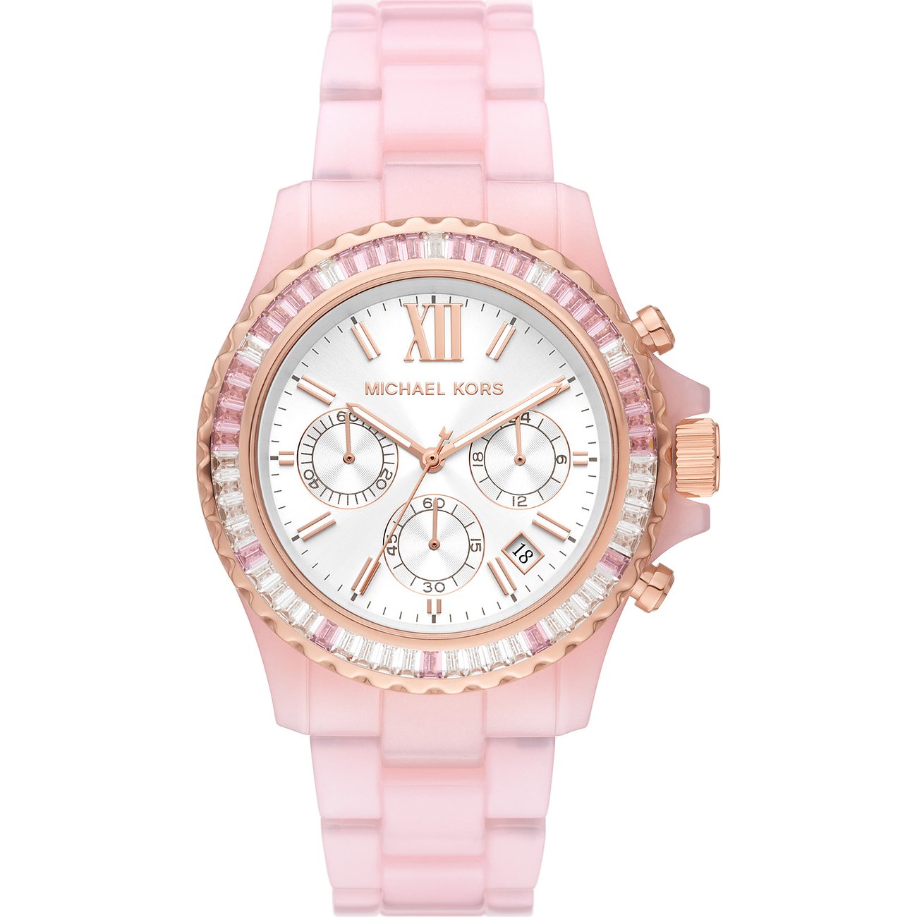 Michael kors ceramic watch rose gold online