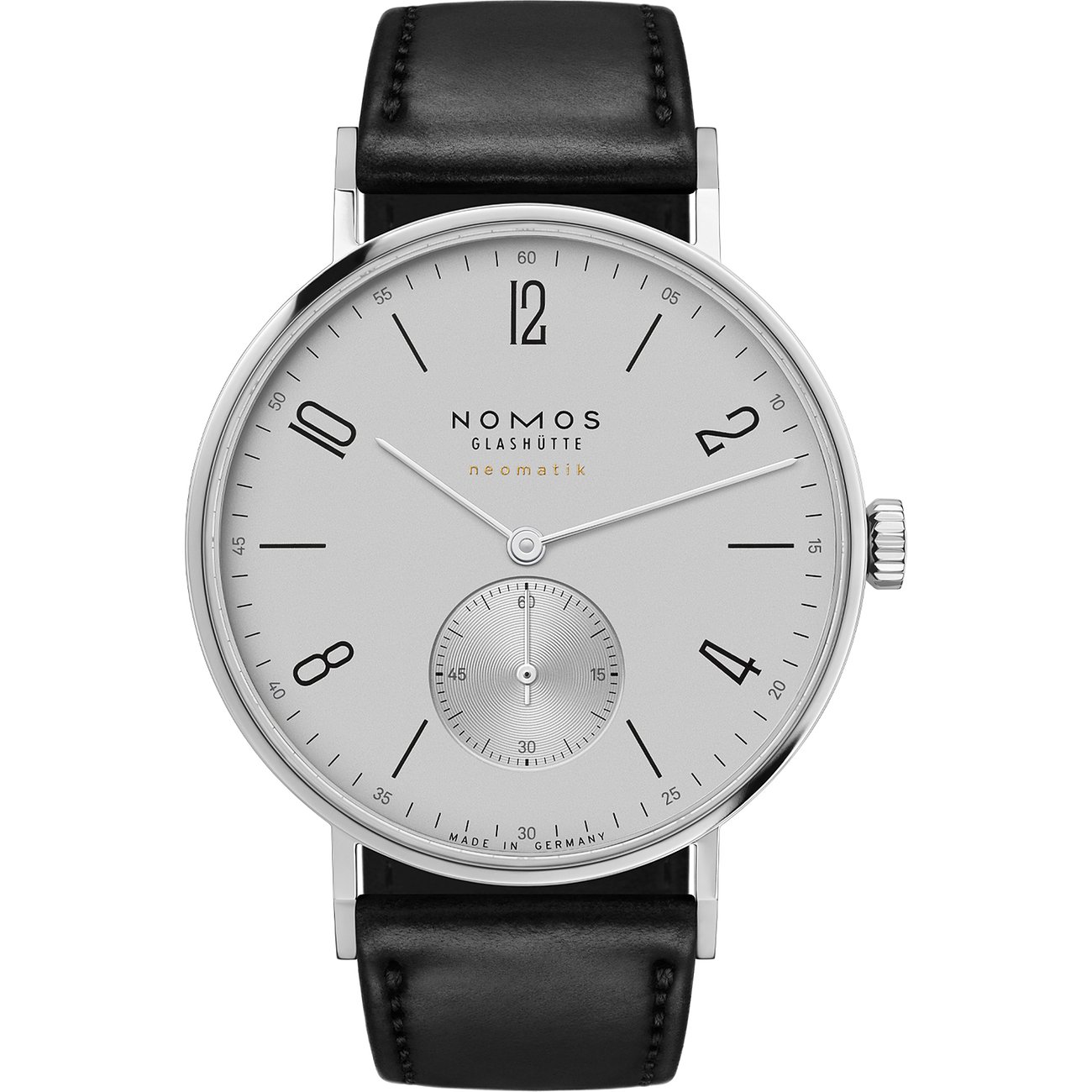 Nomos Glashütte Herrenuhr Tangente neomatik 39 platingrau 144