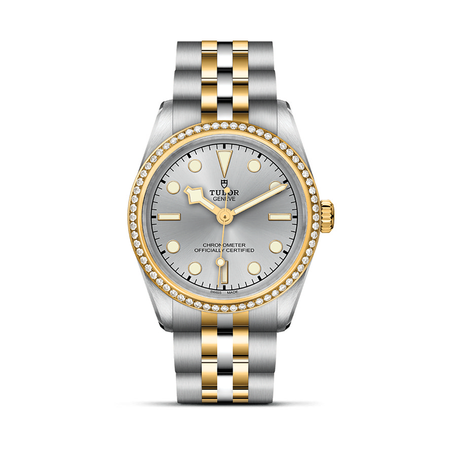 Tudor Damenuhr Black Bay 31 S&G M79613-0006, Damen, Edelstahl, 750er Gelbgold, Armband: Gold, Edelstahl, Automatik, analog