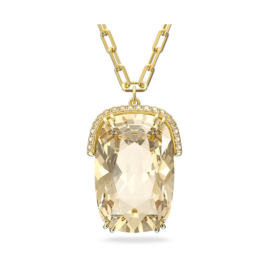 Swarovski Kette Harmonia, Swarovski-Kristall- lang, Damen, Metall, Kettenlänge: 75 cm, gelb