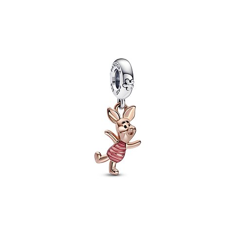 Pandora Anhänger aus 925er Silber und Metall mit roségoldfarbenen Details.