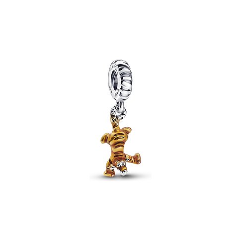 Pandora Anhänger aus 925er Silber mit Tigger-Figur aus Emaille.