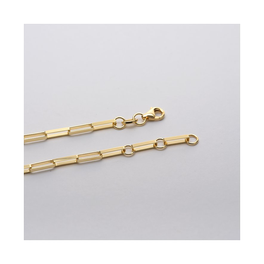 CHRIST Armband aus 585 Gelbgold mit Gliederkette und Karabinerverschluss.