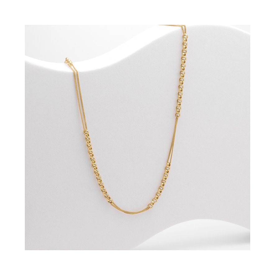 CHRIST Halsschmuck aus 585 Gelbgold mit Gliederketten.