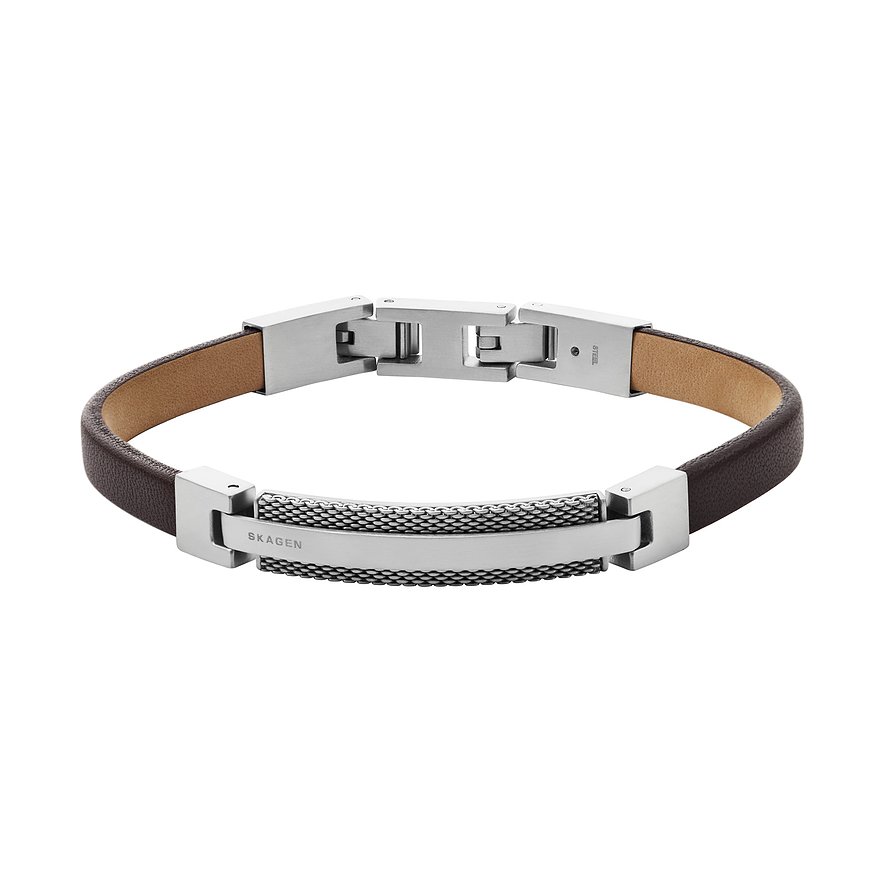 

Skagen Armband Torben SKJM0218040 Leer, Edelstaal