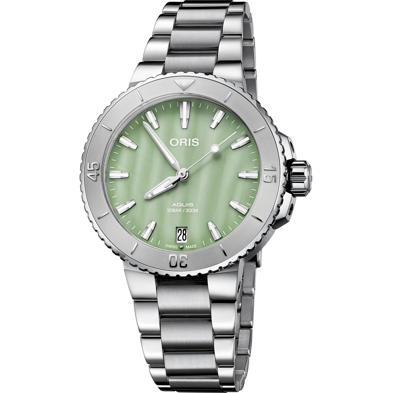 Oris Damenuhr Aquis Date 01 733 7770 4157-07 818 05P