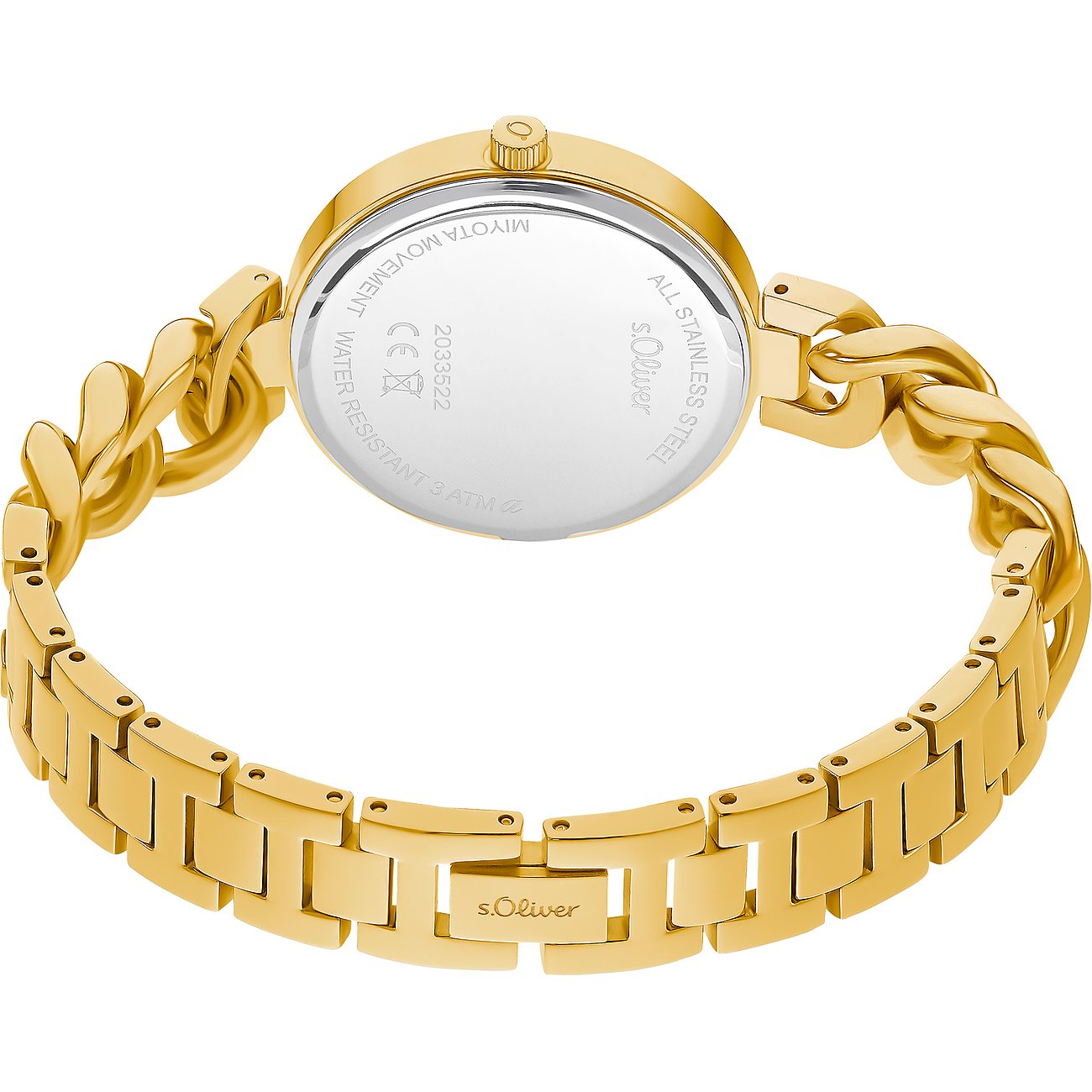 S.Oliver Orecchini Donna In Acciaio Inox Oro, Con Ciondoli Pendenti, 33 Mm, Eleganti E Ipoallergenici, In Confezione Regalo