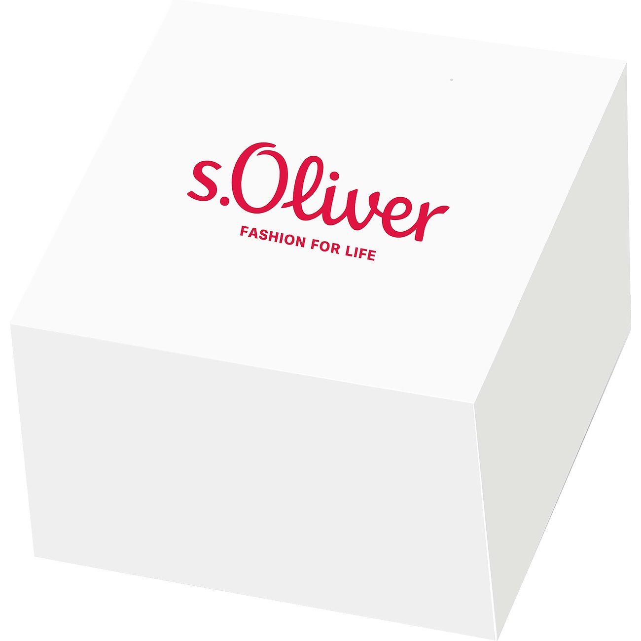 Emballage produit blanc s.Oliver, adapté aux montres en acier inoxydable pour enfants/jeunes.