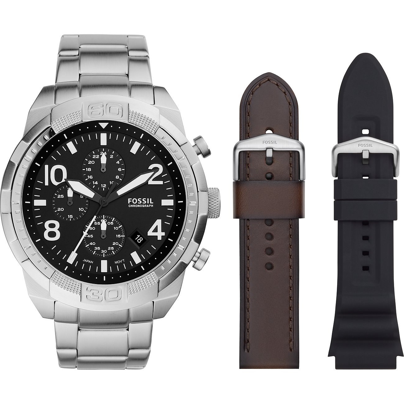 Fossil Uhren-Set inkl. Wechselarmband Bronson FS5968SET