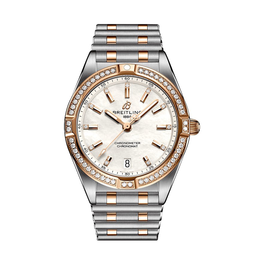 Breitling Damenuhr Chronomat 32 U77310591A2U1, Damen, Edelstahl, Armband: Edelstahl, Quarz, analog