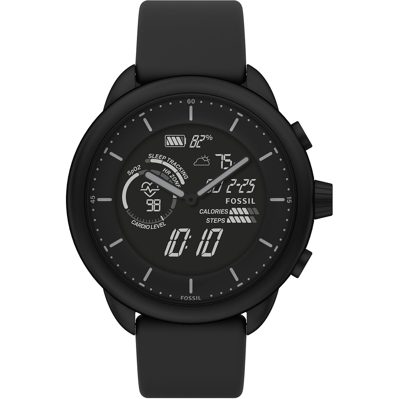 Smartwatch nero Michael Kors in acciaio, display digitale: monitoraggio sonno, zona FC, calorie.