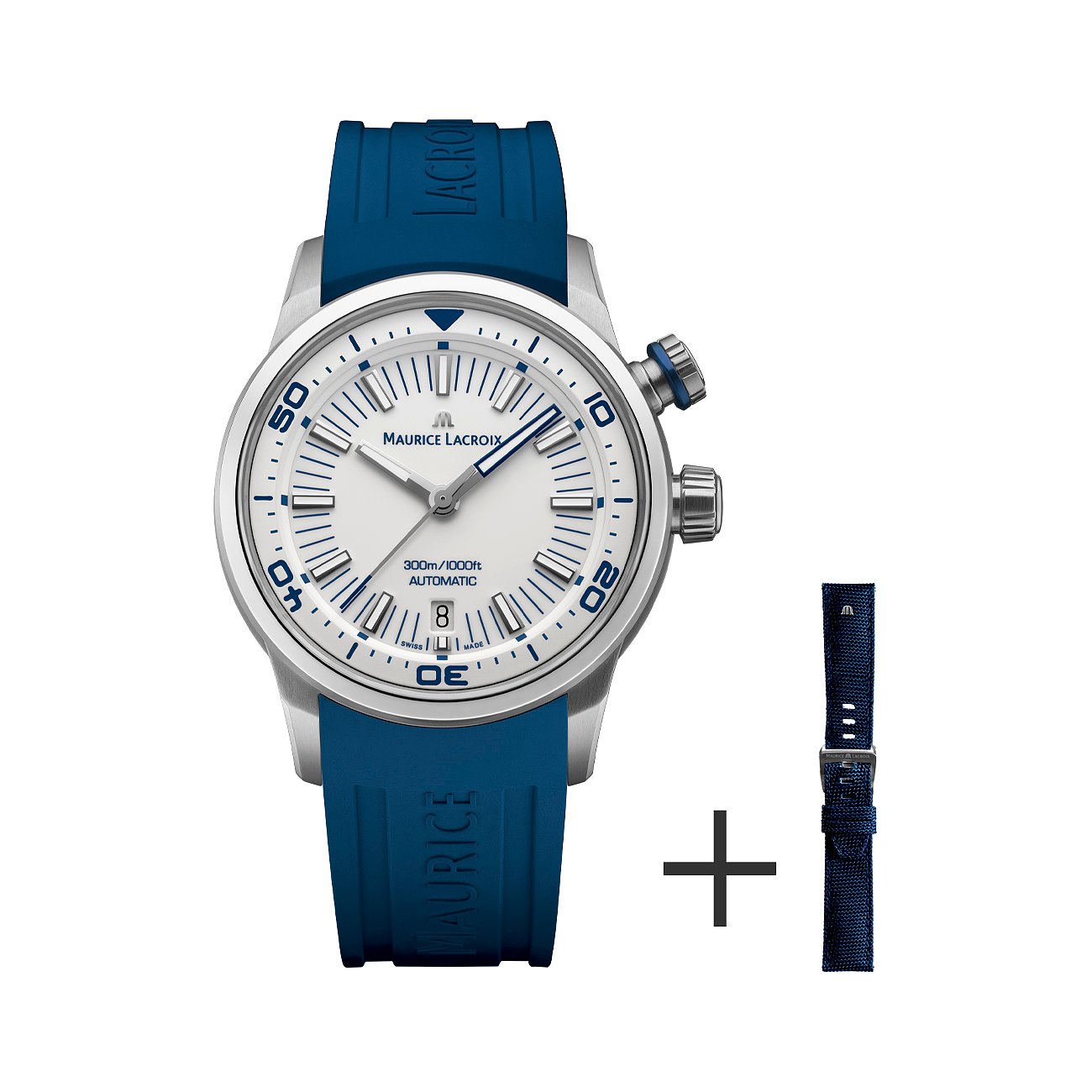 Maurice Lacroix Uhren-Set inkl. Wechselarmband Pontos S Diver PT6248-SS00L-130-4