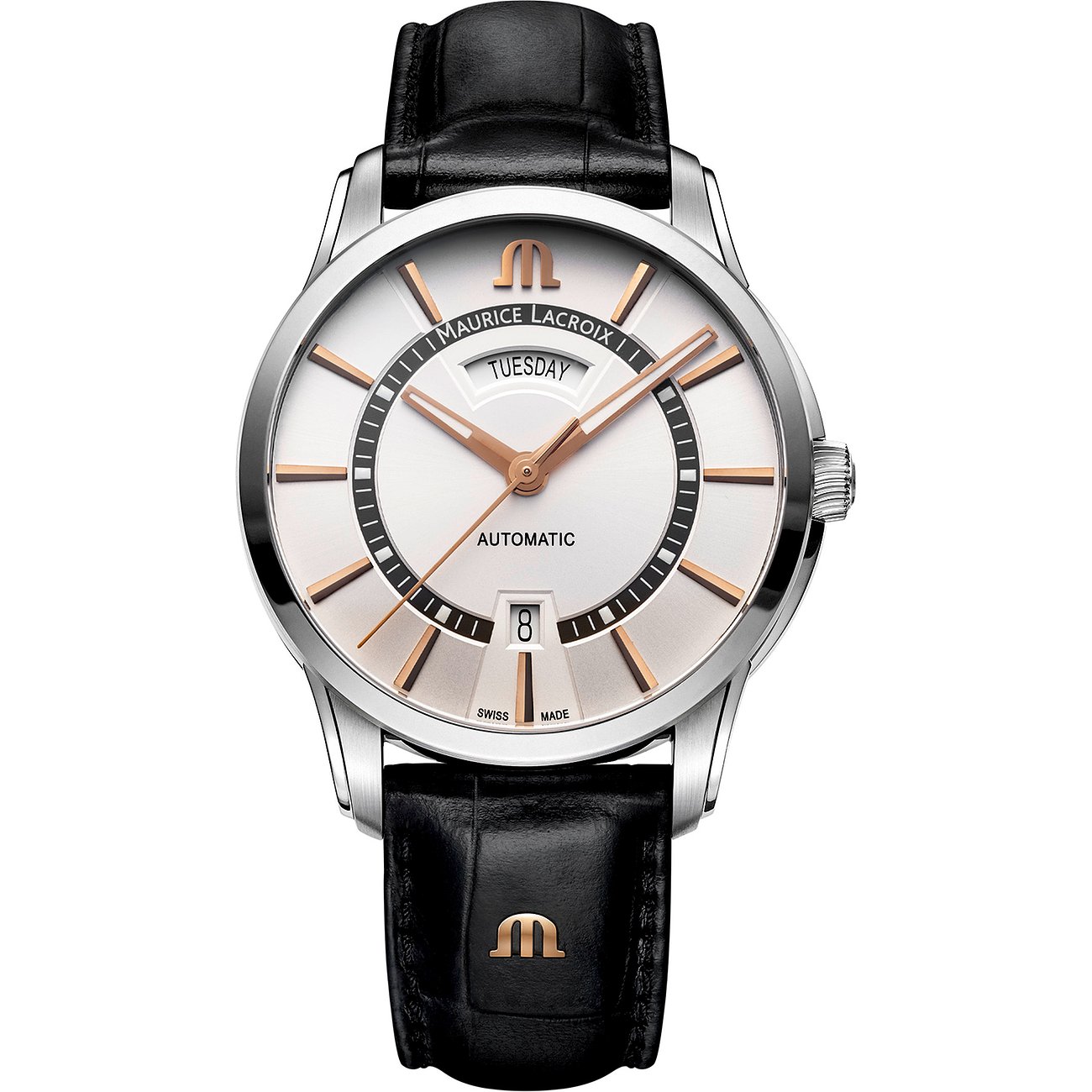 Maurice Lacroix Herrenuhr Pontos Day Date PT6358-SS001-230-2
