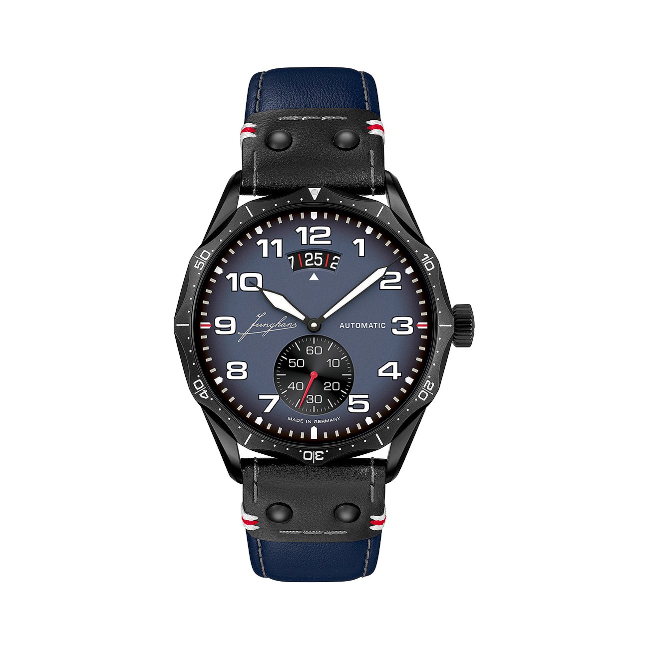 Junghans Unisexuhr Meister Pilot Automatic Navy Blue 27439700