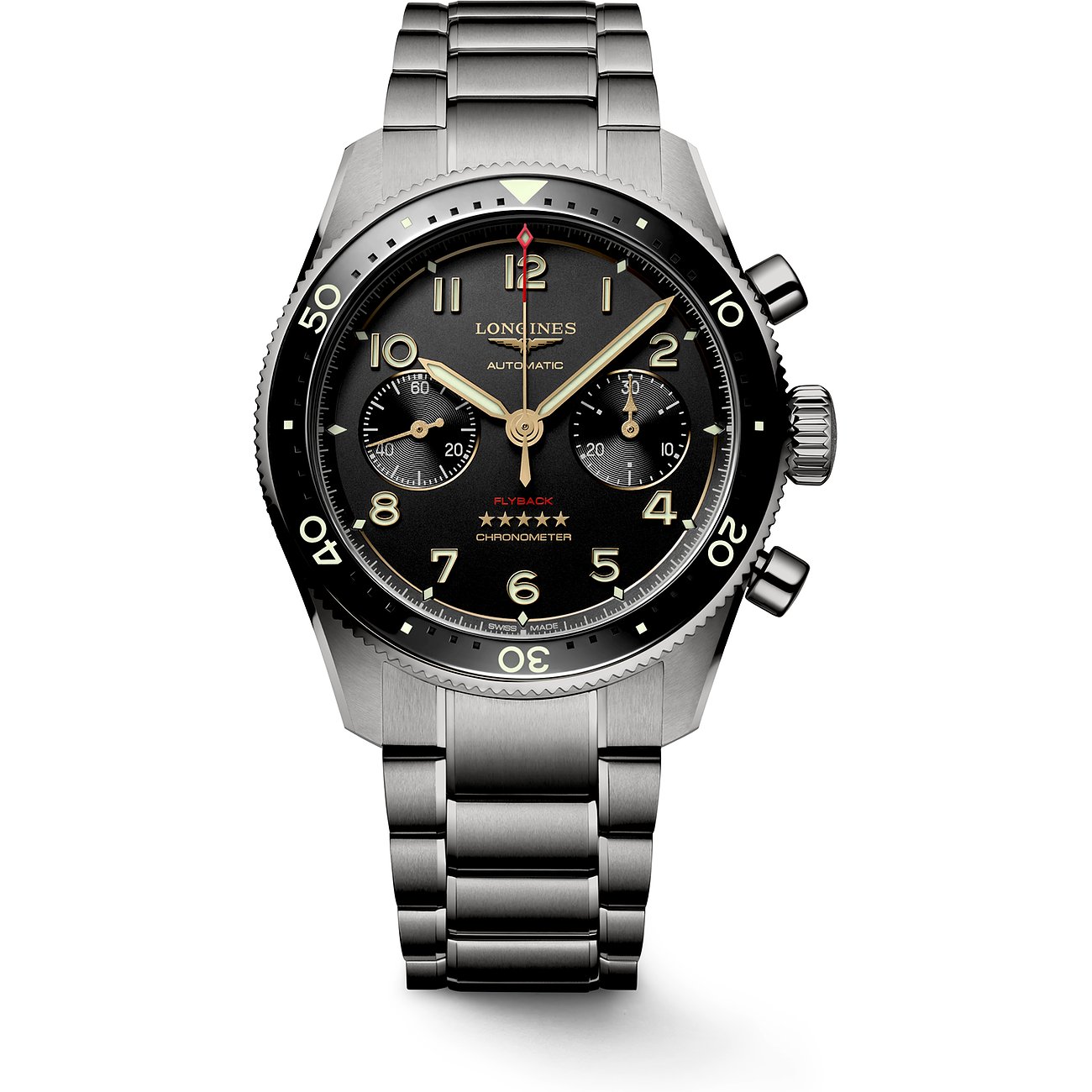 Longines Chronograph Longines Spirit Flyback Titanium L38211536