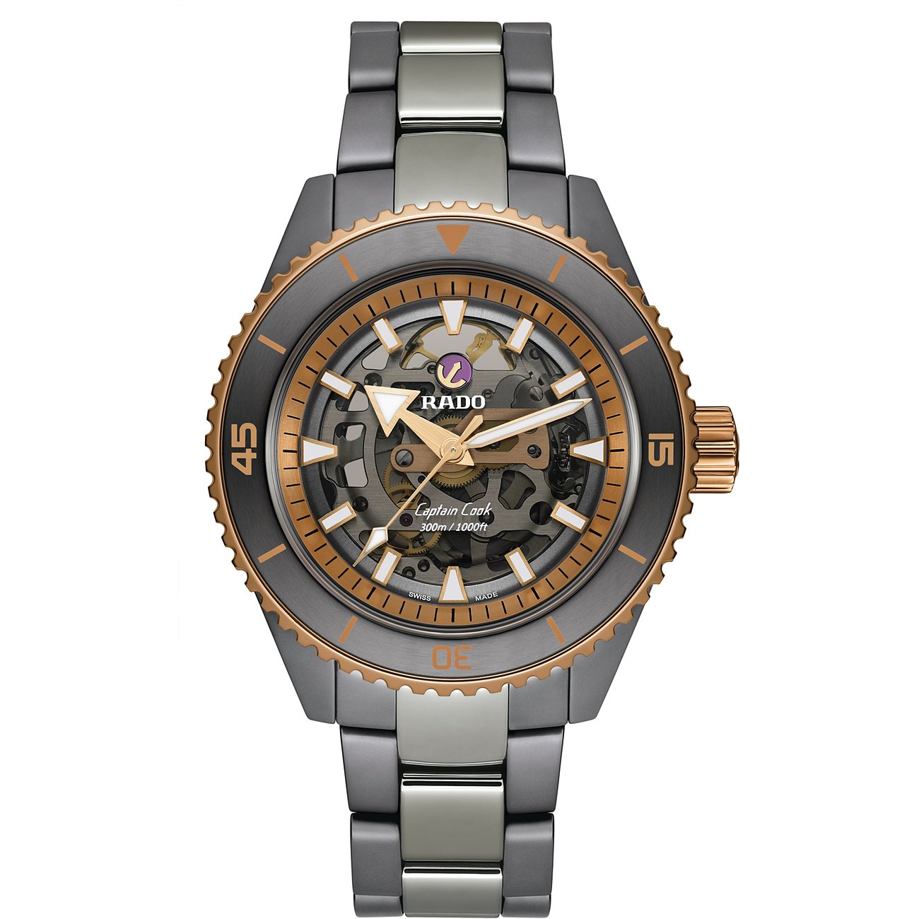 Rado Herrenuhr Captain Cook Hightech Keramik R32148162