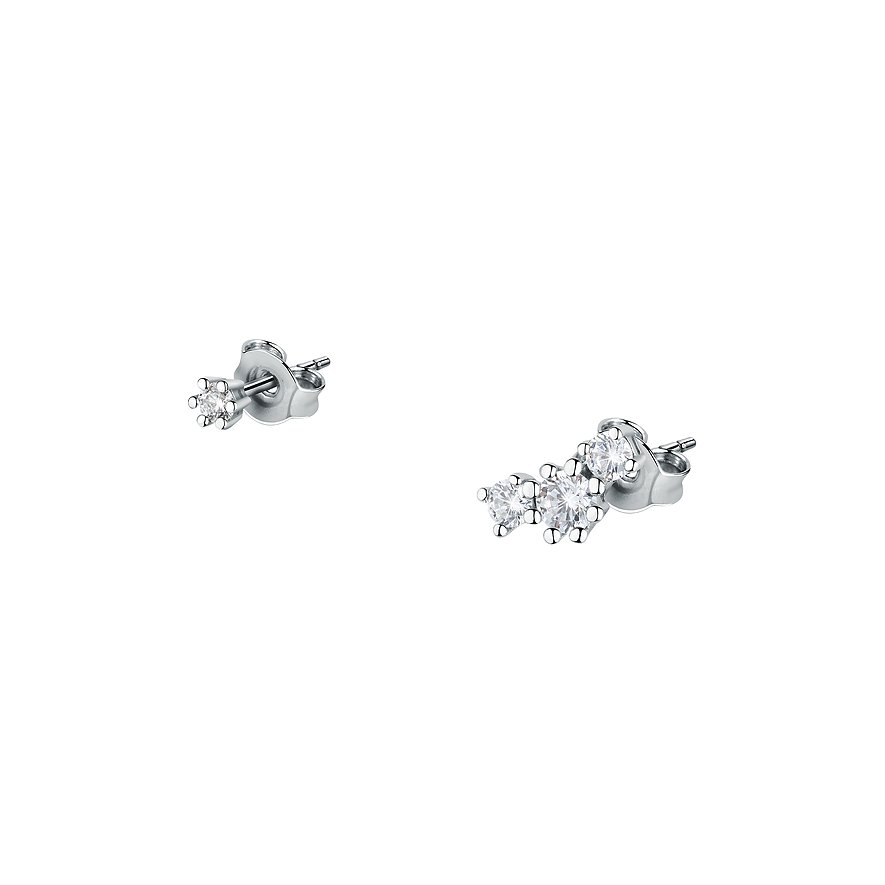 Live Diamond Boucles d'oreilles à fermoir à poussette LDW025105 375 Or blanc recyclé
