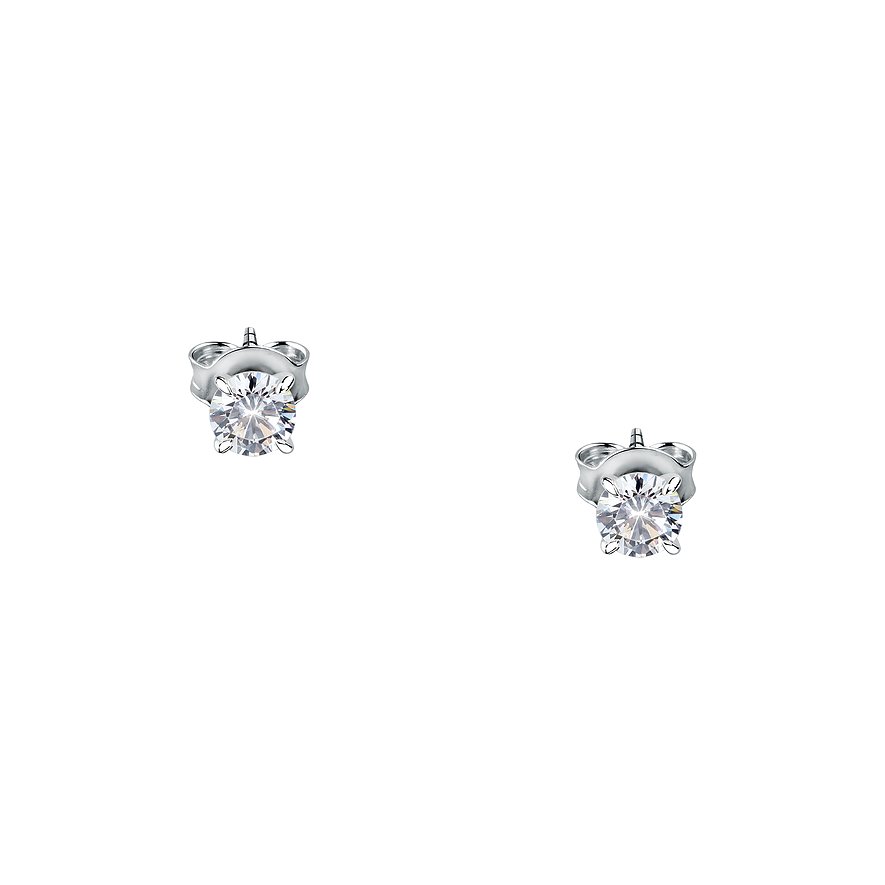 Live Diamond Boucles d'oreilles à fermoir à poussette LDW040141 375 Or blanc recyclé