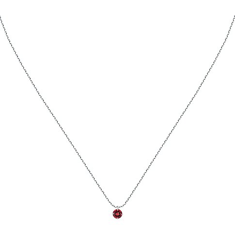 Live Diamond Halsschmuck aus 375 Weißgold mit Rubin.