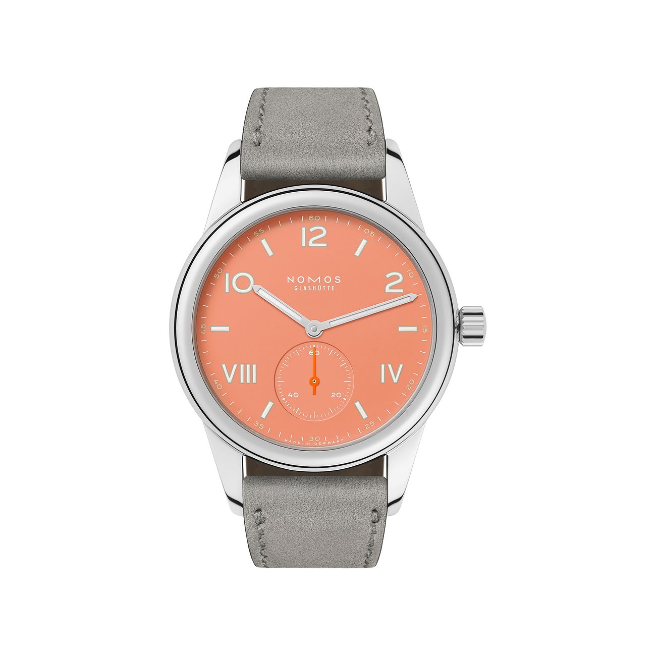 Nomos Glashütte Unisexuhr Club Campus 38 cream coral 725