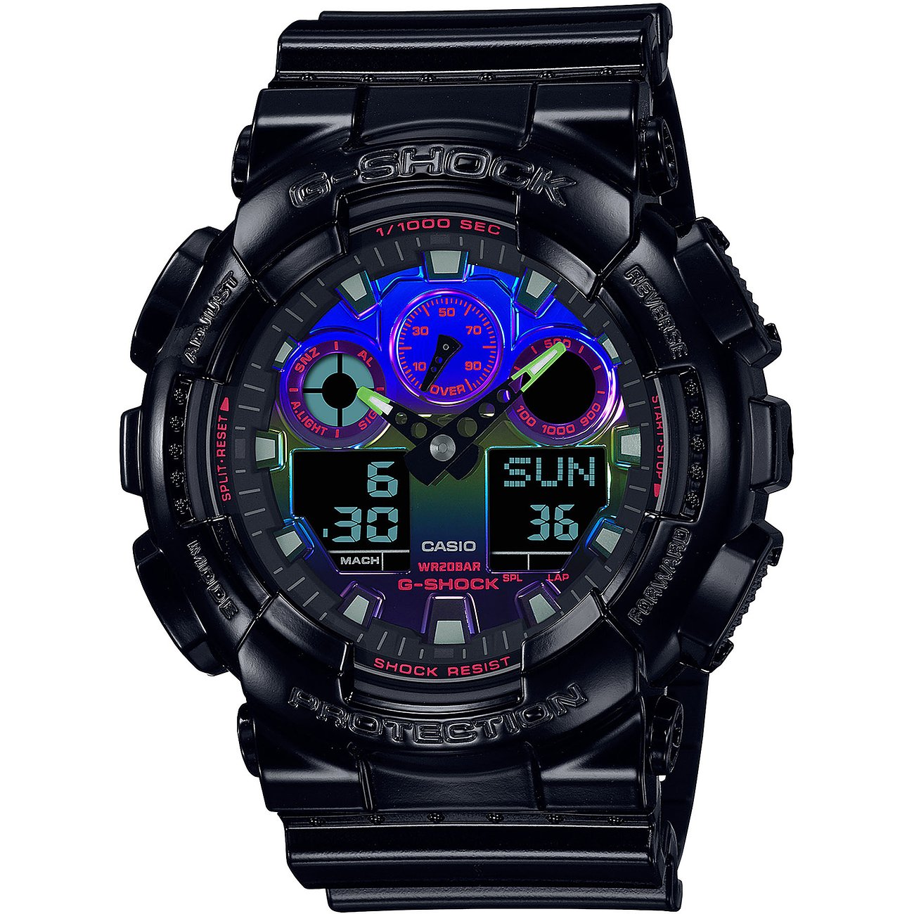 Casio Herrenuhr Classic GA-100RGB-1AER