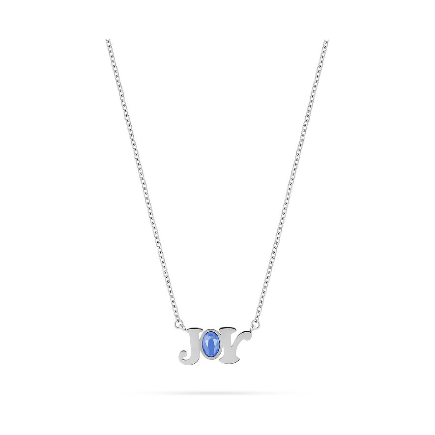 ESPRIT Kette Joy, Zirkonia, synthetisch, Damen, Edelstahl, silber