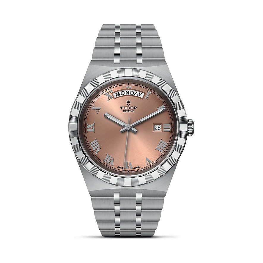 Tudor Herrenuhr Tudor Royal M28600-0009, Herren, Edelstahl, 750er Gelbgold, Armband: Edelstahl, Automatik, analog
