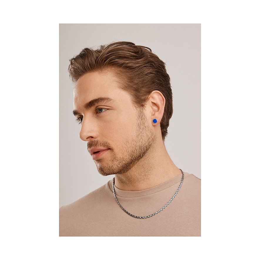 Caï Ohrstecker aus 925er Silber mit Lapislazuli.