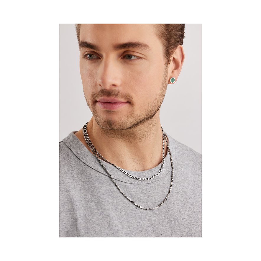 Collana Caï in argento 925 con due catene.