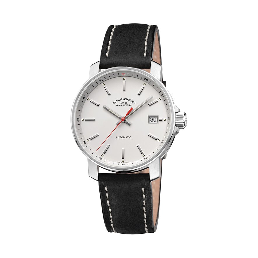 Mühle-Glashütte Damenuhr 29-er M1-25-21-LB, Damen, Edelstahl, Armband: Schwein, Automatik, analog