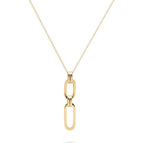 CHRIST Halsschmuck aus 585 Gelbgold mit zwei Gliedern.